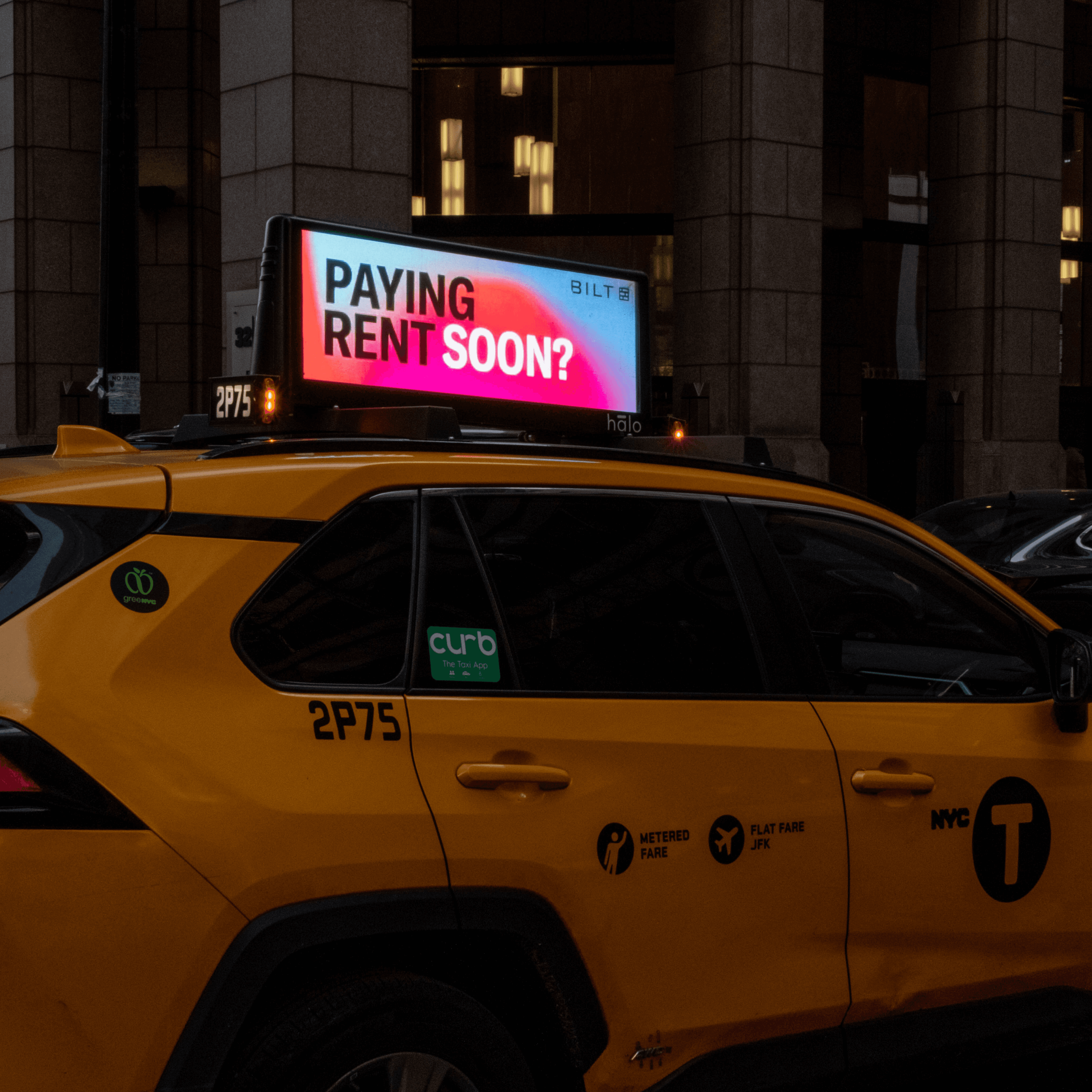 NYC taxi top